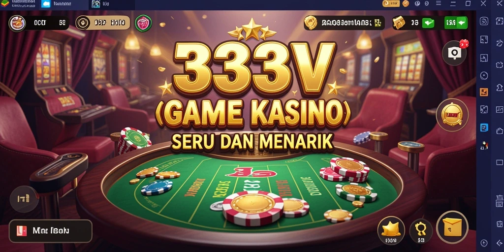 Tampilan menarik dari gameplay 333V di aplikasi Kasino.
