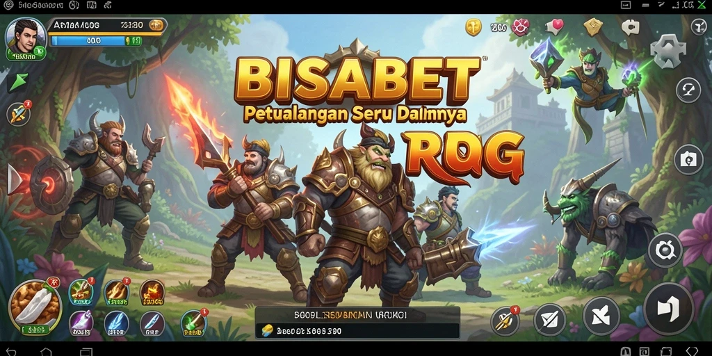 Tampilan gameplay menarik dari BISABET di dunia RPG.
