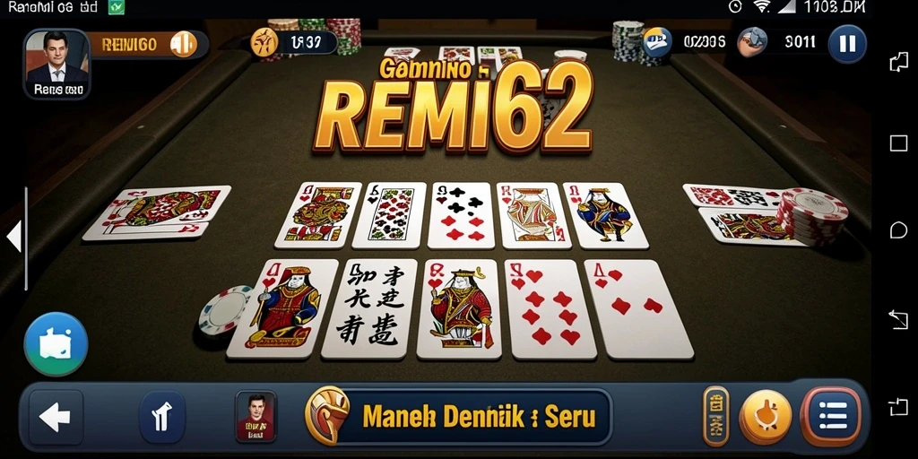 Tampilan gameplay dominonya yang menarik dan seru.